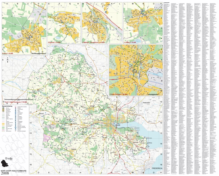 Vejle tourist map