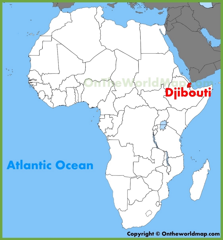 Djibouti location on the Africa map