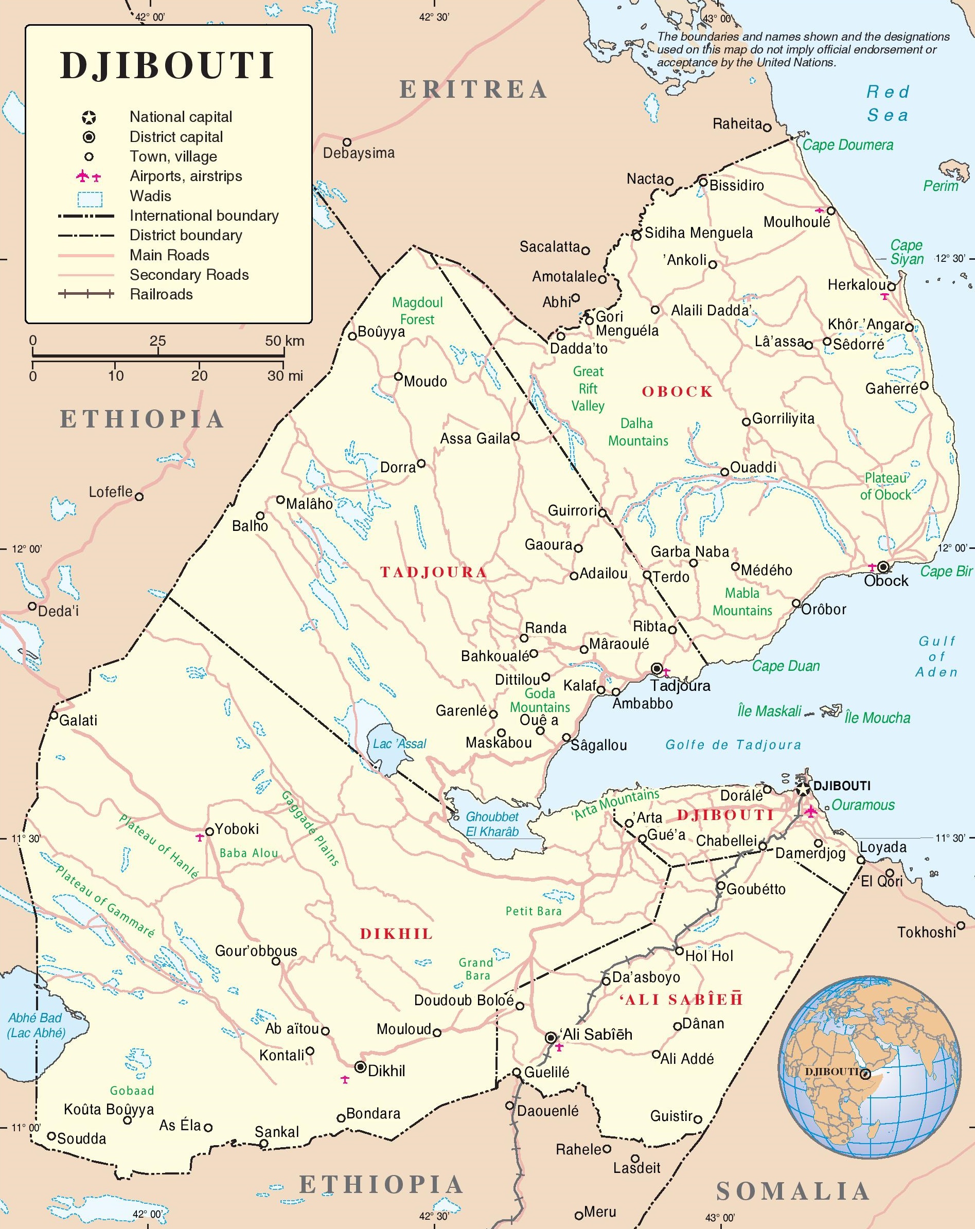 Map Of Djibouti Djibouti Map Djibouti Map Images And Photos Finder