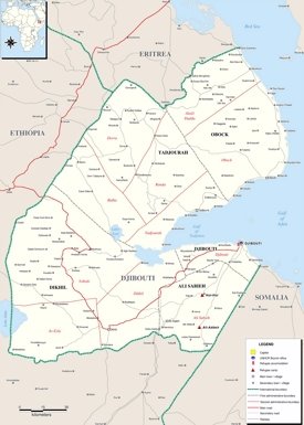 Large detailed map of Djibouti