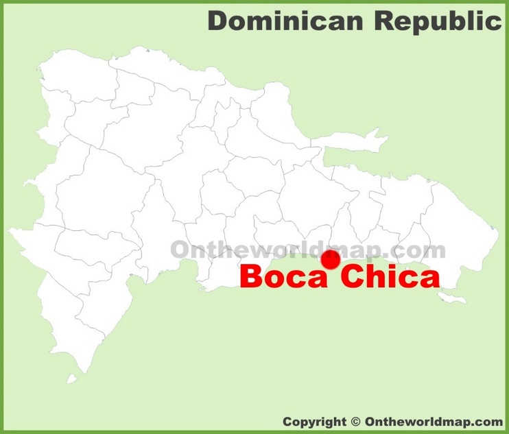 Boca Chica location on the Dominican Republic map