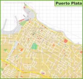 Puerto Plata city center map