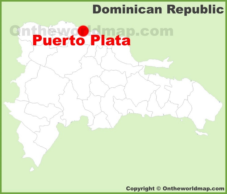 Puerto Plata location on the Dominican Republic map