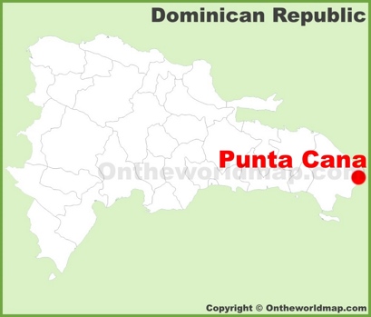 Punta Cana Location Map