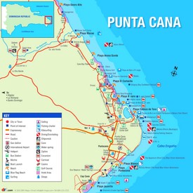 Punta Cana tourist map