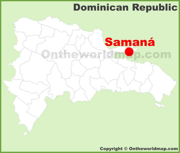 Samaná location on the Dominican Republic map