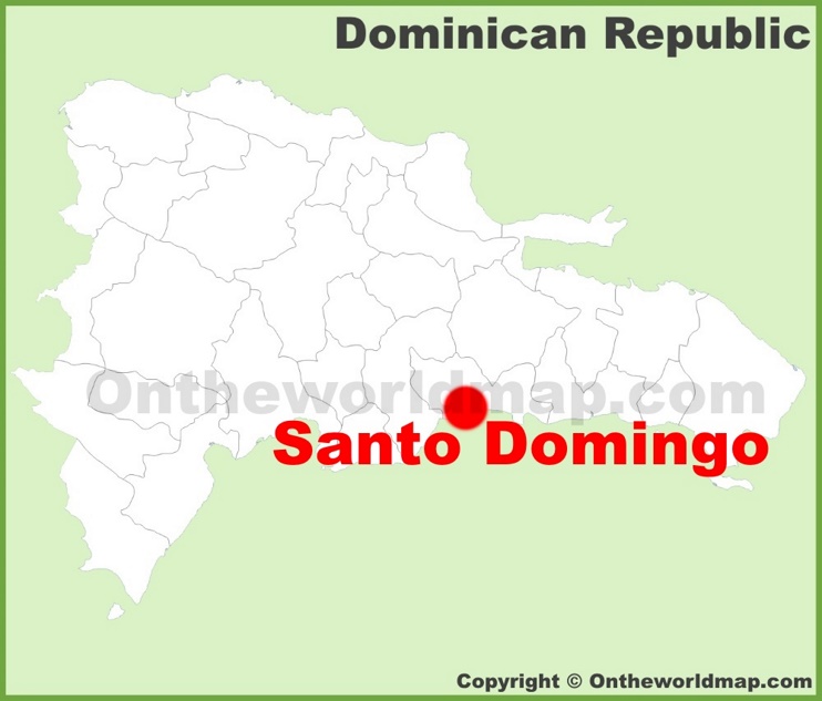 Santo Domingo location on the Dominican Republic map