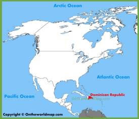 Dominican Republic location on the North America map