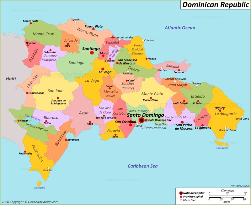 Dominican Republic Map Maps Of Dominican Republic
