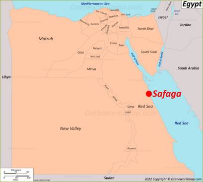 Safaga Location on the Egypt Map