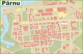 Pärnu city center map