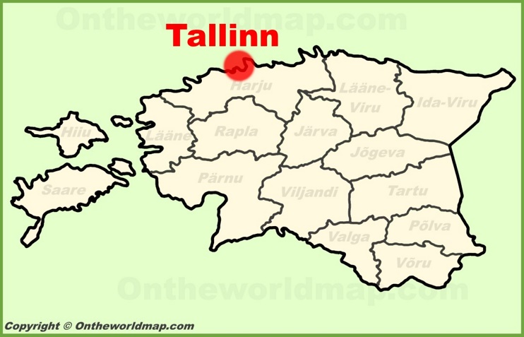 Tallinn location on the Estonia Map