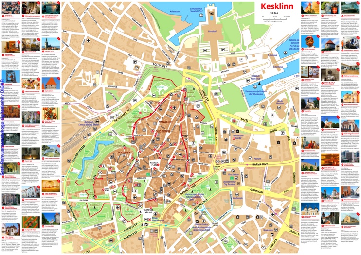 Tallinn sightseeing map