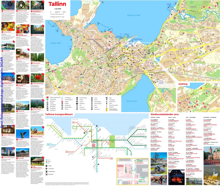 Tallinn tourist map