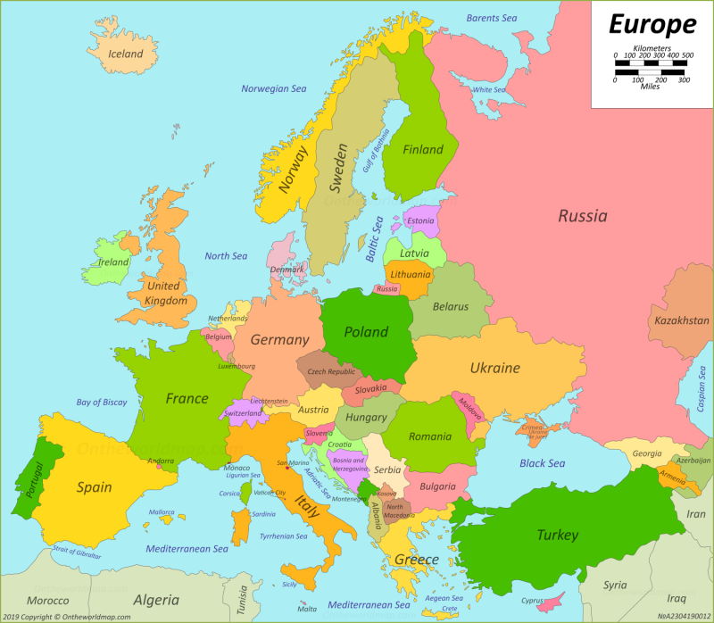 western europe map with capitals Europe Map Maps Of Europe western europe map with capitals