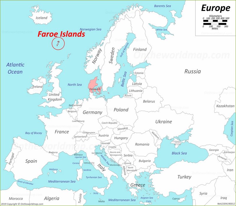 Faroe Islands Location On The Europe Map