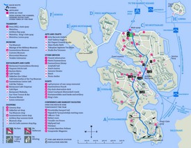Suomenlinna tourist map