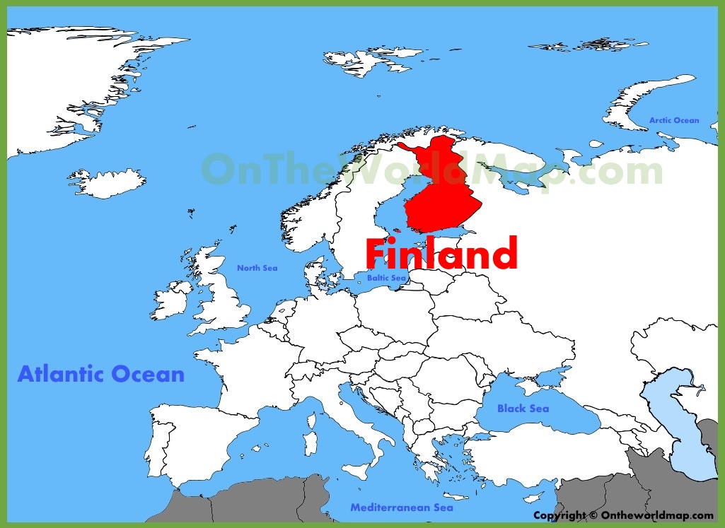 Finland Location On The Europe Map