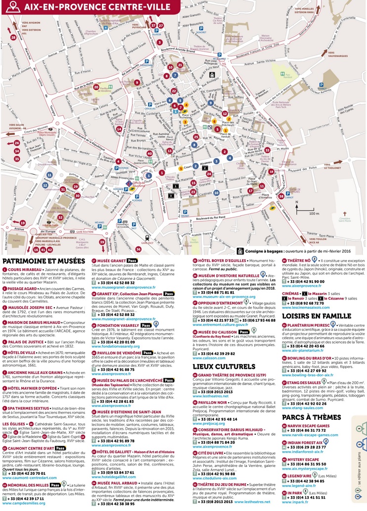 Aix-en-Provence City Centre map