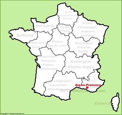 Aix-en-Provence Location Map