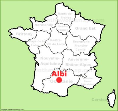 Albi Location Map