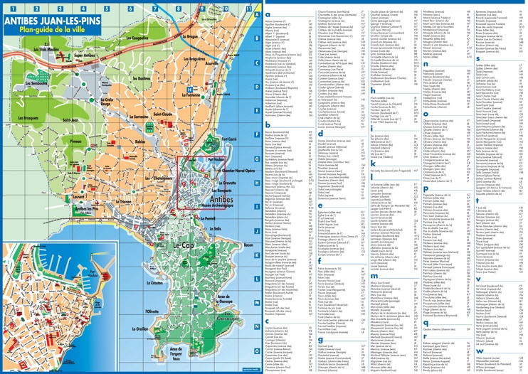Antibes tourist map