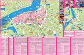 Arles tourist attractions map