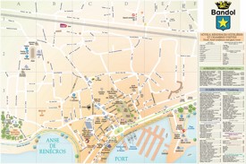Bandol City Centre map
