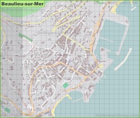 Large detailed map of Beaulieu-sur-Mer