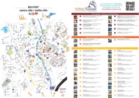 Belfort hotels and sightseeings map