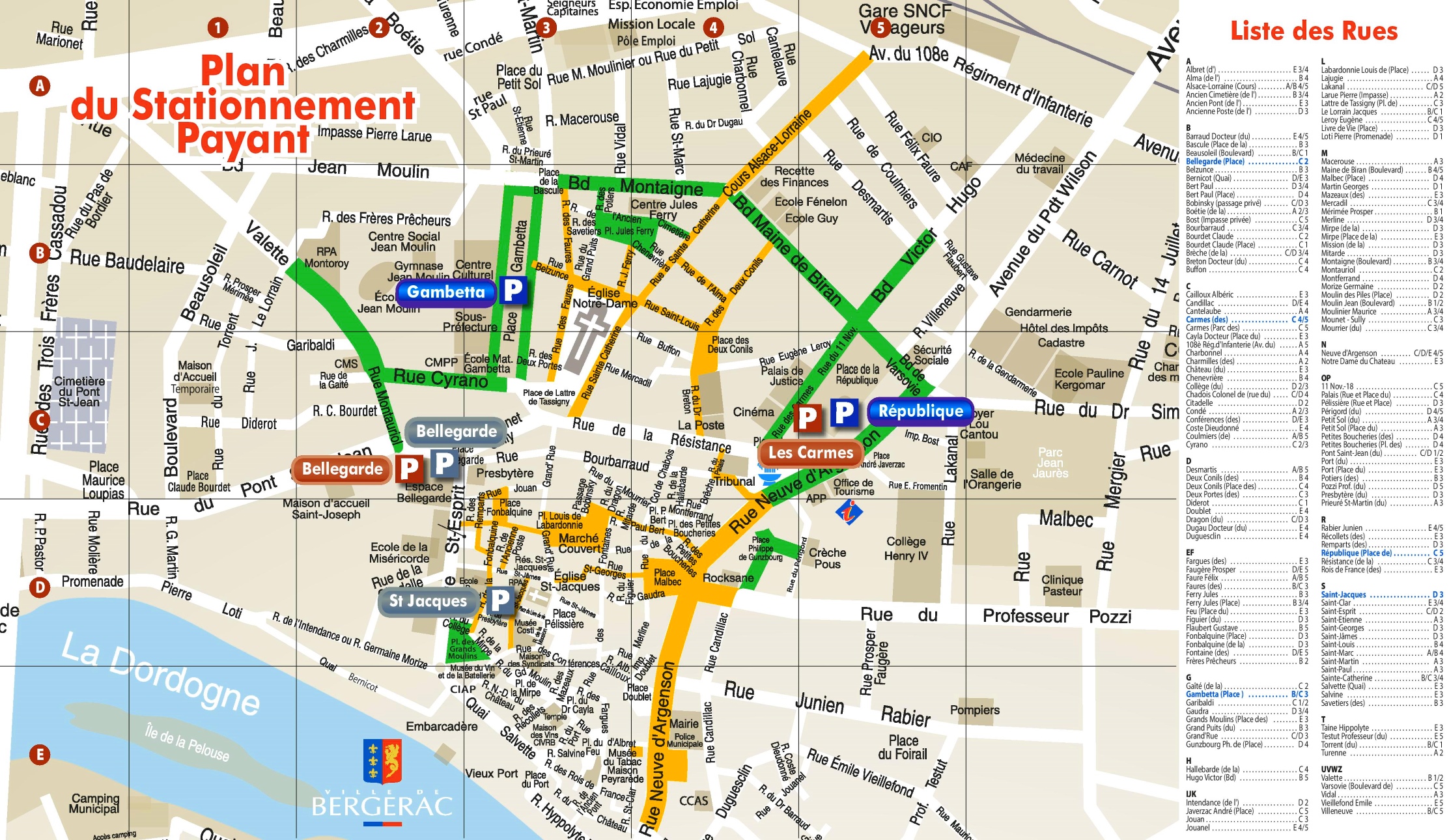 Map Of Bergerac France