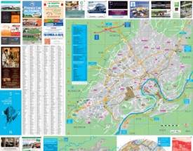 Besançon tourist attractions map