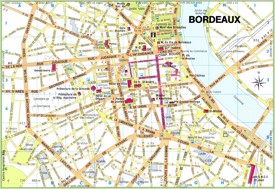 Bordeaux City Centre map