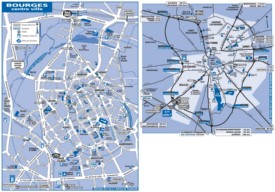 Bourges tourist attractions map