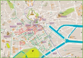 Caen City Centre map
