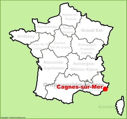 Cagnes-sur-Mer Location Map