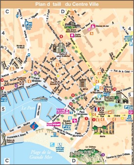 Cassis City Centre map