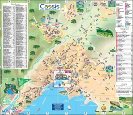 Cassis tourist map