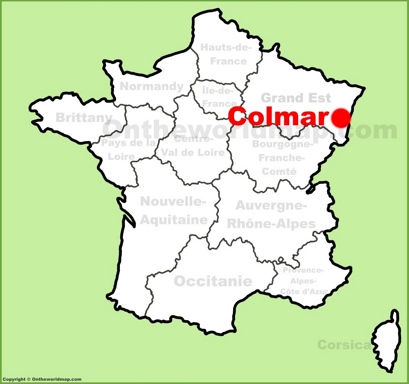 Colmar Location Map