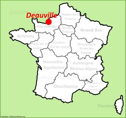 Deauville Location Map