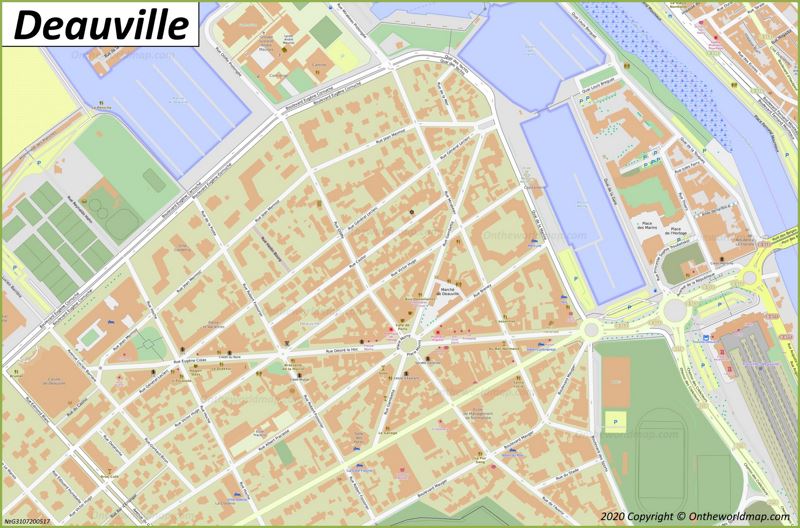 Map of Deauville