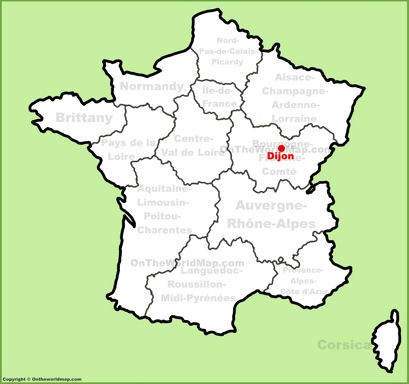 Dijon Location Map
