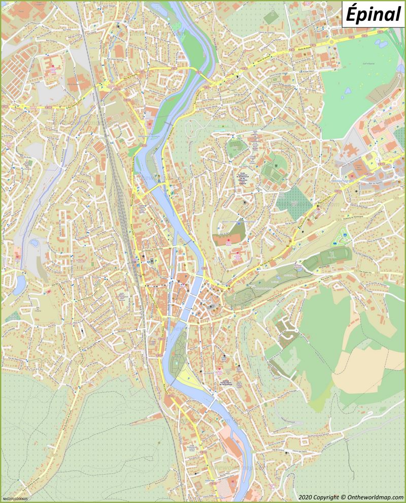 Map of Épinal