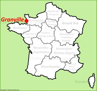 Granville Location Map
