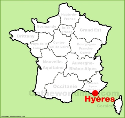 Hyères Location Map