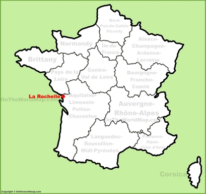 La Rochelle Location Map