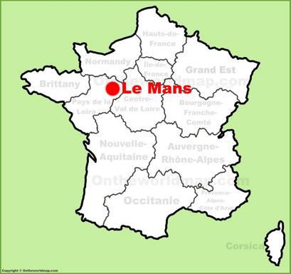 Le Mans Location Map