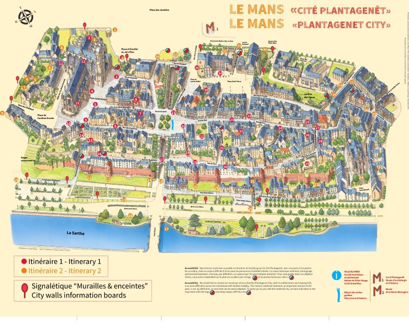 Le Mans Tourist Map