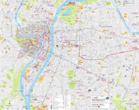 Lyon tourist attractions map