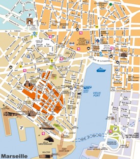 Marseille City Centre map